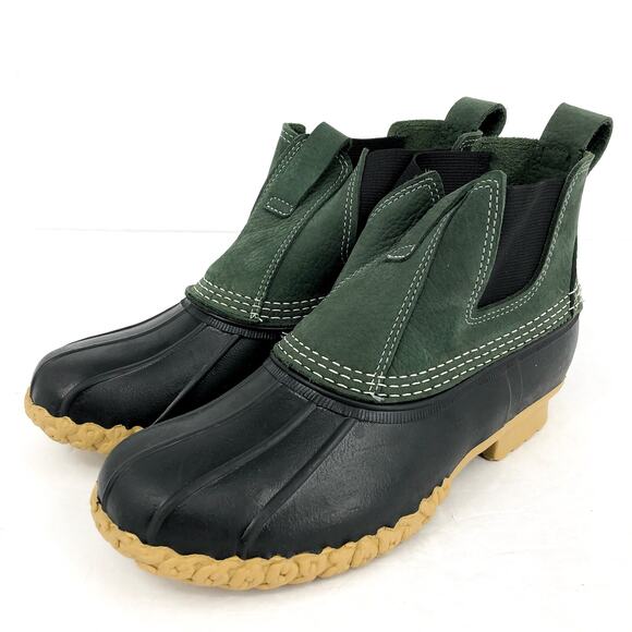 L.L. BEAN Womens Bean 6.5" Chelsea Boots US 9 M Sage Gum Leather NWOB - Picture 5 of 12